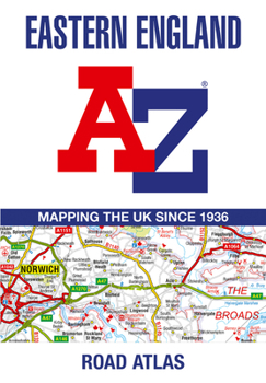 Paperback Eastern England A-Z Road Atlas Book