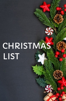 Christmas List: Christmas Notebook With Checklist Boxes And Lines (5.5" x 8.5")(No.4)