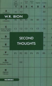 Paperback Second Thoughts: Selected Papers on Psychoanalysis Book