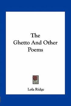 Paperback The Ghetto And Other Poems Book