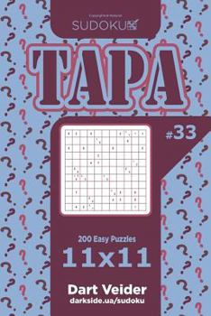 Paperback Sudoku Tapa - 200 Easy Puzzles 11x11 (Volume 33) Book