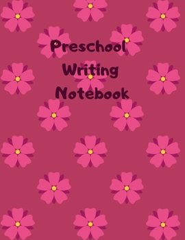 Paperback Preschool Writing Notebook: Flower Primary School Practice Paper Book