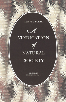 Paperback A Vindication of Natural Society Book