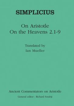 Hardcover Simplicius: On Aristotle On the Heavens 2.1-9 Book