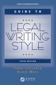 Paperback Guide to Legal Writing Style Book