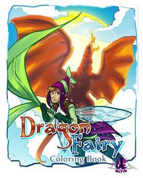 Paperback Dragon/Fairy Coloring Book