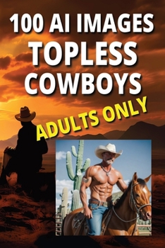Paperback 100 AI Images of sexy topless cowboys Book