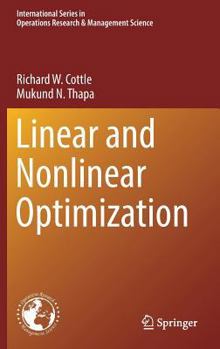 Hardcover Linear and Nonlinear Optimization Book