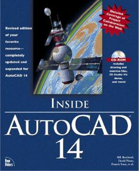 Paperback Inside AutoCAD 14 [With Includes Exercise Files, 3D Studio Viz Demo...] Book