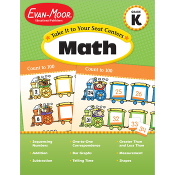 Paperback Take It to Your Seat Math Centers Grade K Book