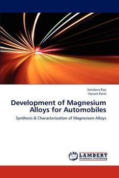 Paperback Development of Magnesium Alloys for Automobiles Book