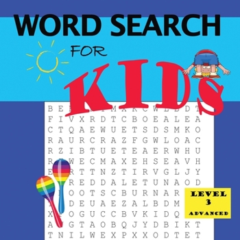 Paperback Word Search for Kids Level 3 [Large Print] Book