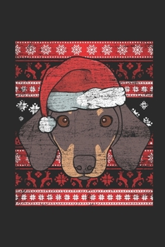 Ugly Christmas - Dachshund: Blank Lined Notebook - Journal for Ugly Christmas Gift And New Year Gift Idea