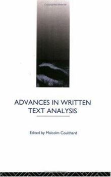 Hardcover Advances in Written Text Analysis Book