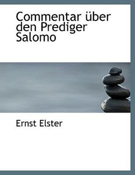 Paperback Commentar Uber Den Prediger Salomo [German] [Large Print] Book