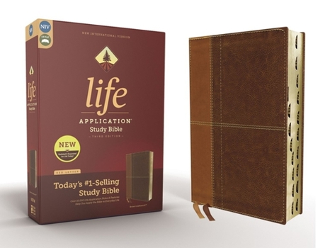Imitation Leather Niv, Life Application Study Bible, Third Edition, Leathersoft, Brown, Indexed, Red Letter Edition Book