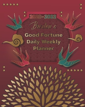 Paperback 2020-2022 Brixton's Good Fortune Daily Weekly Planner: A Personalized Lucky Three Year Planner With Motivational Quotes Book