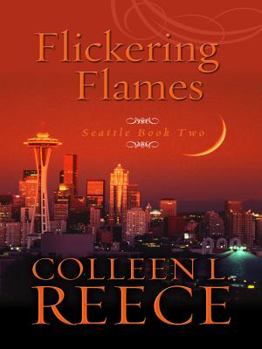 Hardcover Flickering Flames [Large Print] Book