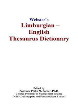 Paperback Webster’s Limburgian - English Thesaurus Dictionary Book