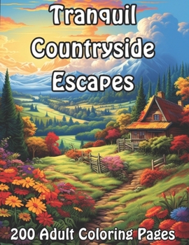 Paperback Tranquil Countryside Escapes: 200 Adult Coloring Pages Book
