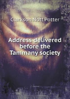 Paperback Address delivered before the Tammany society Book