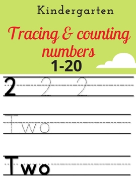 Paperback kindergarten tracing & counting numbers: 1-20 Book