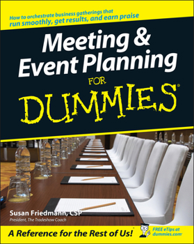 Meeting & Event Planning for Dummies - Book  of the Dummies