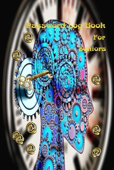 password logbook for senior: my online privacy Small portable notebook, large size, internet password type, contract name and notebook paper