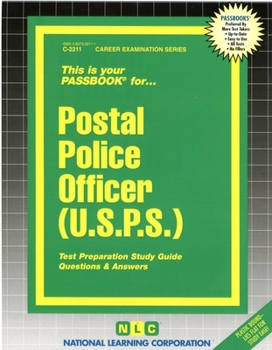 Spiral-bound Postal Police Officer (U.S.P.S.): Passbooks Study Guide Book