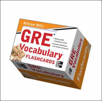Paperback McGraw-Hill's GRE Vocabulary Flashcards Book