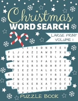 Paperback Christmas Word Search: Puzzle Book Large Print - 40 Christmas Puzzles & Xmas Activity Games Book