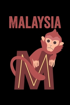 Malaysia: Animals Coloring Book for Kids, Weekly Planner, and Lined Journal Animal Coloring Pages. Personalized Custom Name Initial Alphabet Christmas or Birthday Gift for Girls