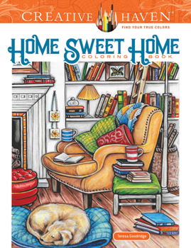 Paperback Creative Haven Home Sweet Home Coloring Book