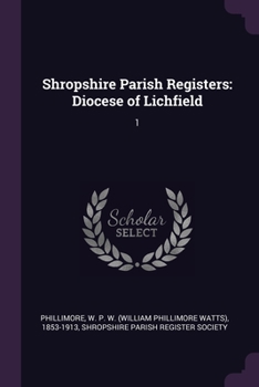 Paperback Shropshire Parish Registers: Diocese of Lichfield: 1 Book