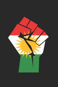 Paperback Kurdistan Kurdisch Flagge Kurden: 120 Pages 6 'x 9' -Dot Graph Paper Journal Manuscript - Planner - Scratchbook - Diary [German] Book