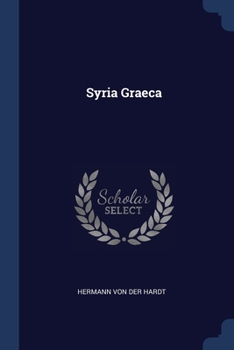Paperback Syria Graeca Book