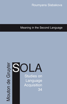 Hardcover Meaning in the Second Language Book