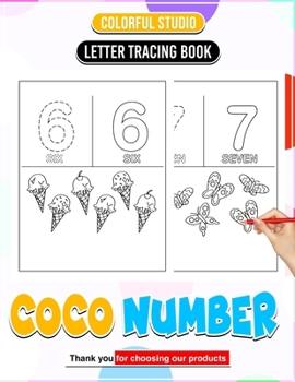 Paperback Number Letter Tracing Book Meaningful Gifts Education: Colorful Learning Capturing Every Pages Book