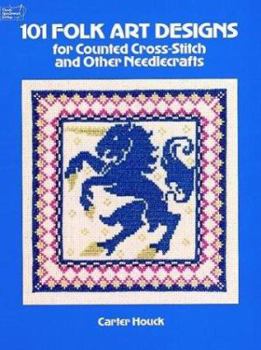Paperback 101 Folk Designs for Counted Cross-Stitch and Other Needlecrafts Book