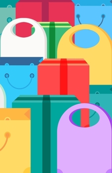 A5 Lined Notebook 110 Pages: Funny Ruled Journal Colorful Supermarket Sale Shopping Bag Package Box 08C. Cute Unique Student Teacher Blank Scrapbook/ Composition/ Planner Great For Home School Office 