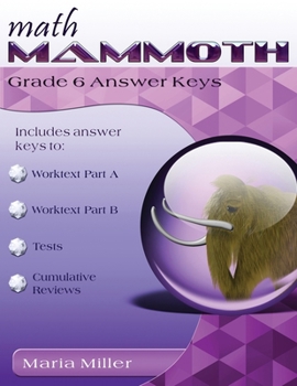 Paperback Math Mammoth Grade 6 Answer Keys Book