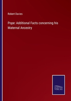 Paperback Pope: Additional Facts concerning his Maternal Ancestry Book