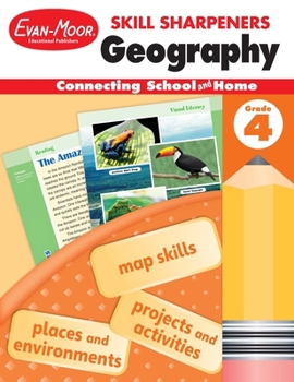 Paperback Skill Sharpeners: Geography, Grade 4 Workbook Book
