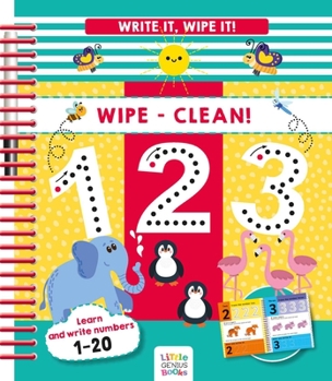 Spiral-bound Write It, Wipe It! Wipe-Clean 123 Book