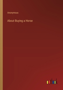 Paperback About Buying a Horse Book