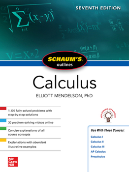 Paperback Schaum's Outline of Calculus, Seventh Edition Book