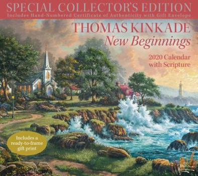 Calendar Thomas Kinkade Special Collector's Edition with Scripture 2020 Deluxe Wall Calen: New Beginnings Book
