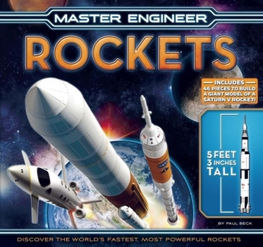 Hardcover Master Engineer: Rockets [With 46 Pieces to Build Your Own Model Rocket] Book