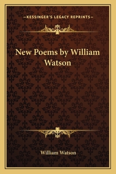 Paperback New Poems by William Watson Book
