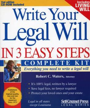 CD-ROM Write Your Legal Will in 3 Easy Steps Book